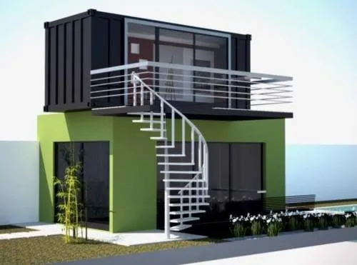 Eco-Friendly Modified Shipping Container House Show Kitchen for Sale