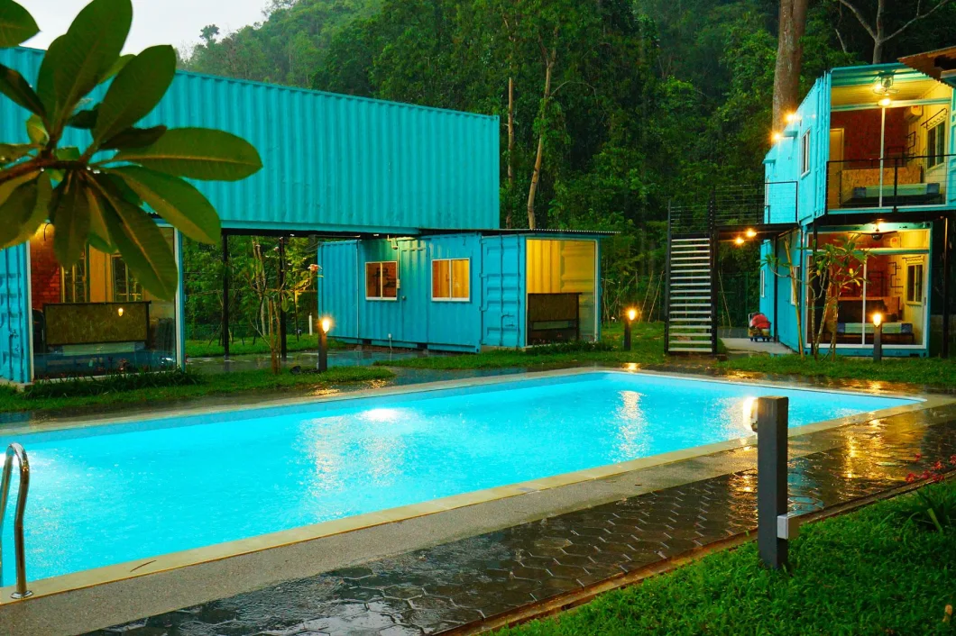 Eco Friendly Stackable Modified Shipping Container House Villa in Vietnam