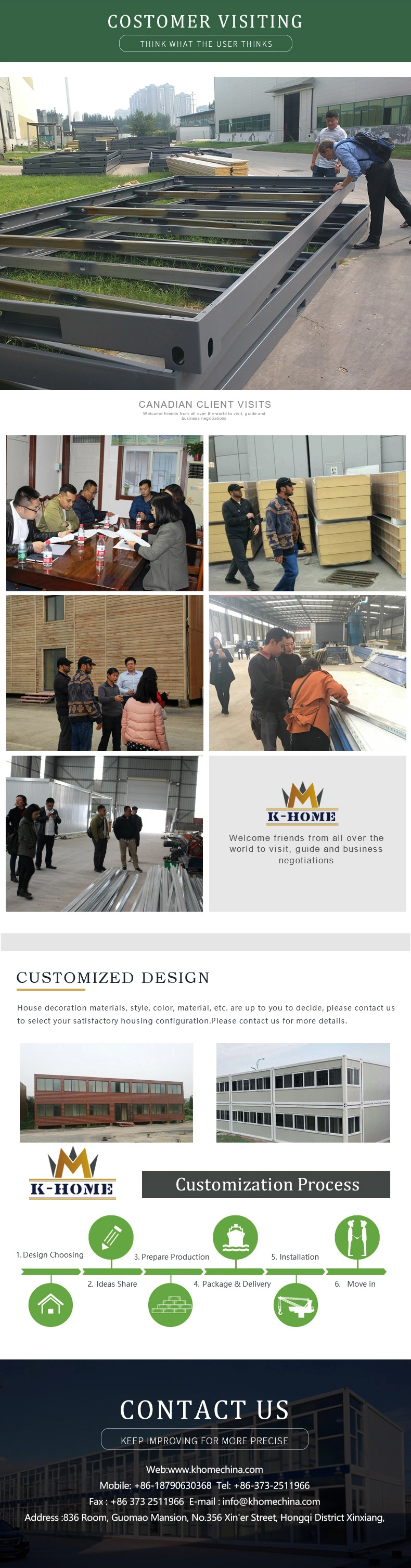 Single Story Prefab Container Homes Worker Dormitory for 24 People
