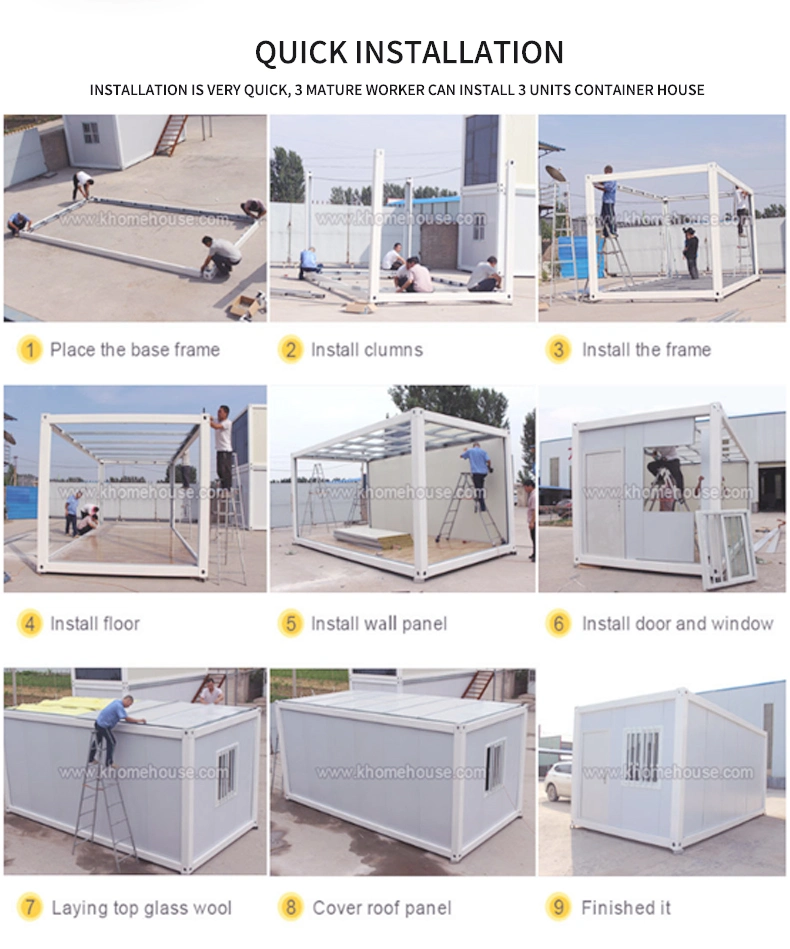 Prefab Fire Resistant Temporary Housing Drilling Exploration Camp Accommodation Container
