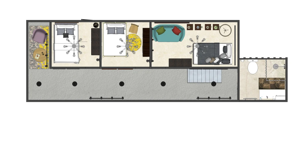 High Quality Prefabricated Villa Large Space Public Residence Shipping Container House Container Home
