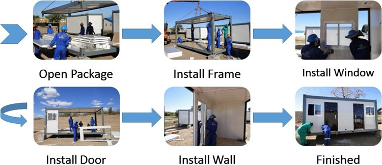Cement Floor Prefab House Flat Pack Container House Plan Shelter Building House Plans Producer