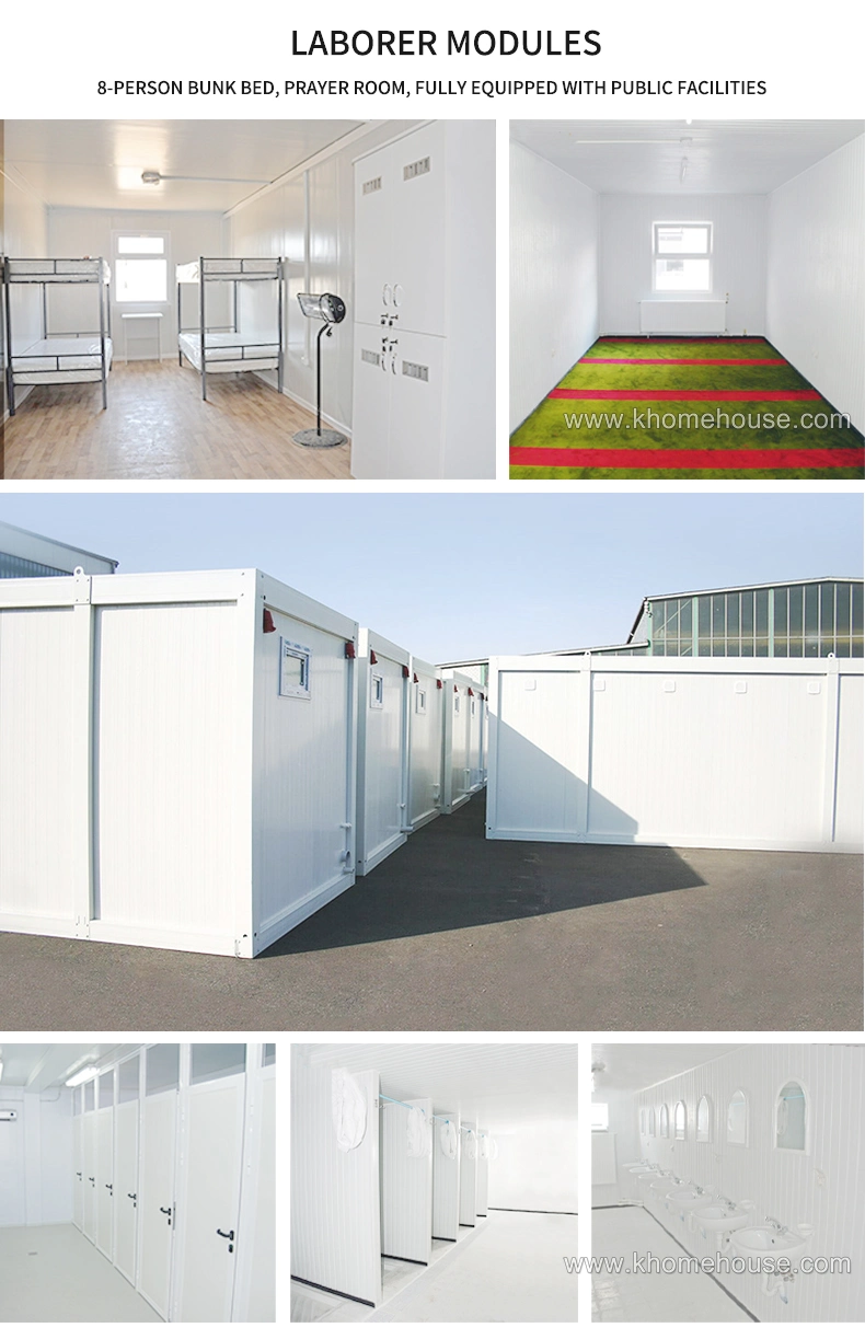 Prefab Fire Resistant Temporary Housing Drilling Exploration Camp Accommodation Container