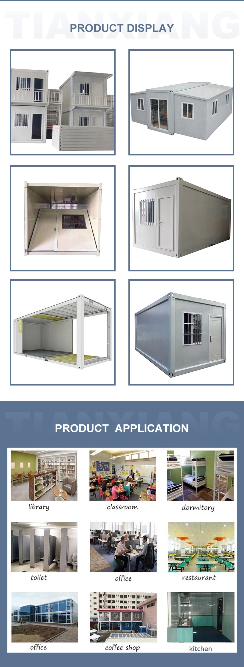 Fashion Design Luxury 20 Feet Modular Homes Prefabricated Ready Made House