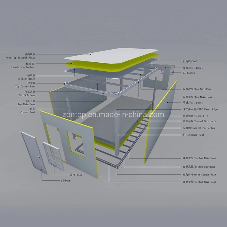 20FT 40FT Shipping Luxury Home Modern Glass Container House for Sale