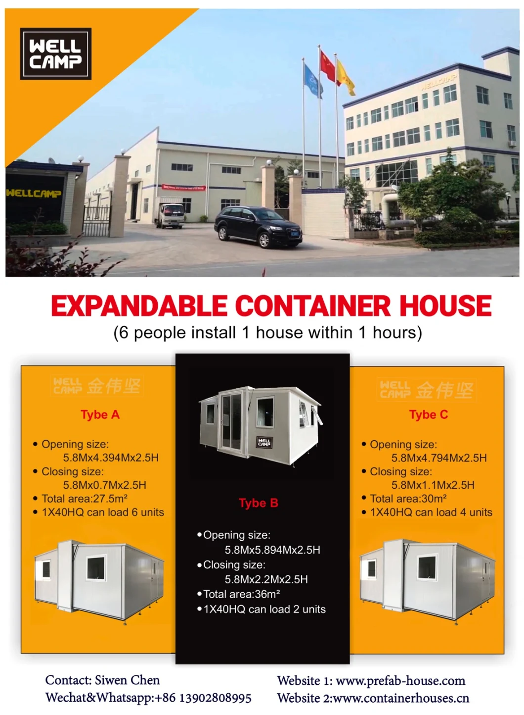 Prefab Portable Wooden Mobile Steel Structure Building Modular Tiny Prefabricated Office Home Shipping Container House