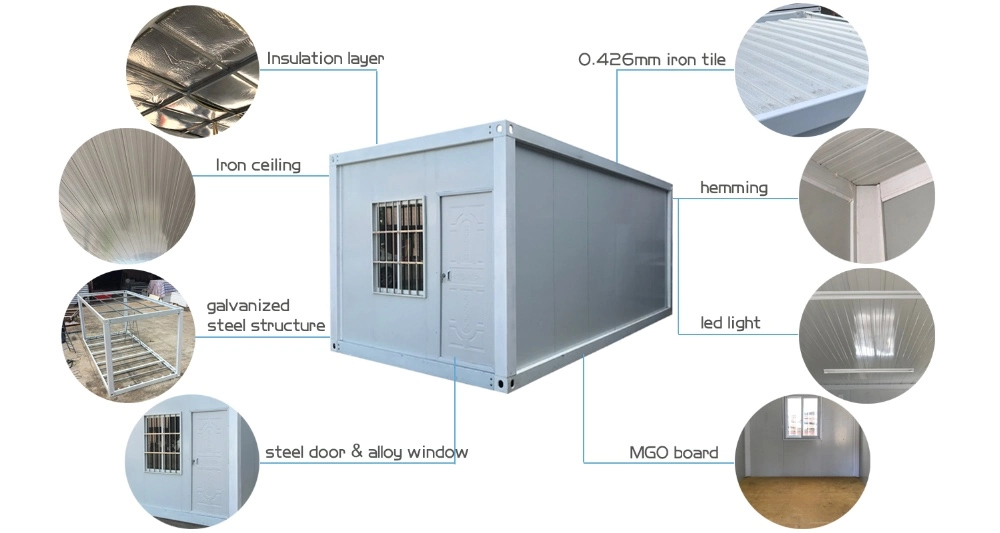 Temporary Building Home, Modern Module Portable Container House, Fast Assembly Detachable Container House