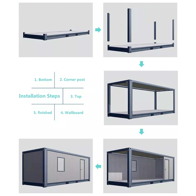 Factory Steel House Portable Ready Made Expandable Folding Container House