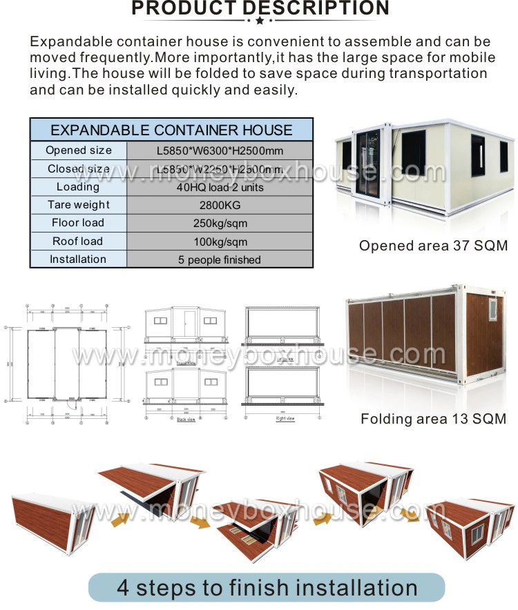 Customized Design Furnished Modern Mobile Prefab Container Luxury Modular Homes