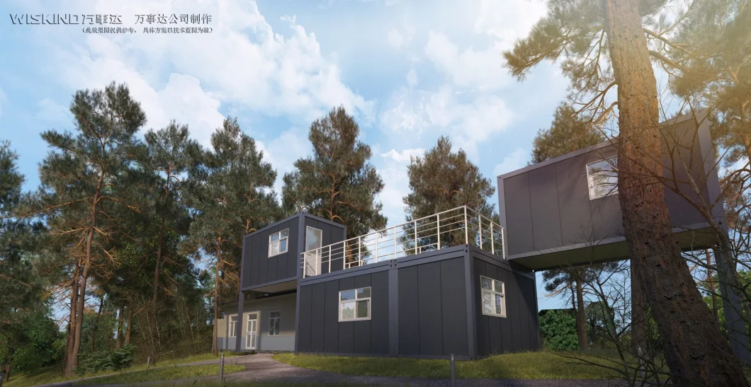 Cheap Standard 20FT Living Prefab Container Homes Easy to Transport Foldable 20FT Container