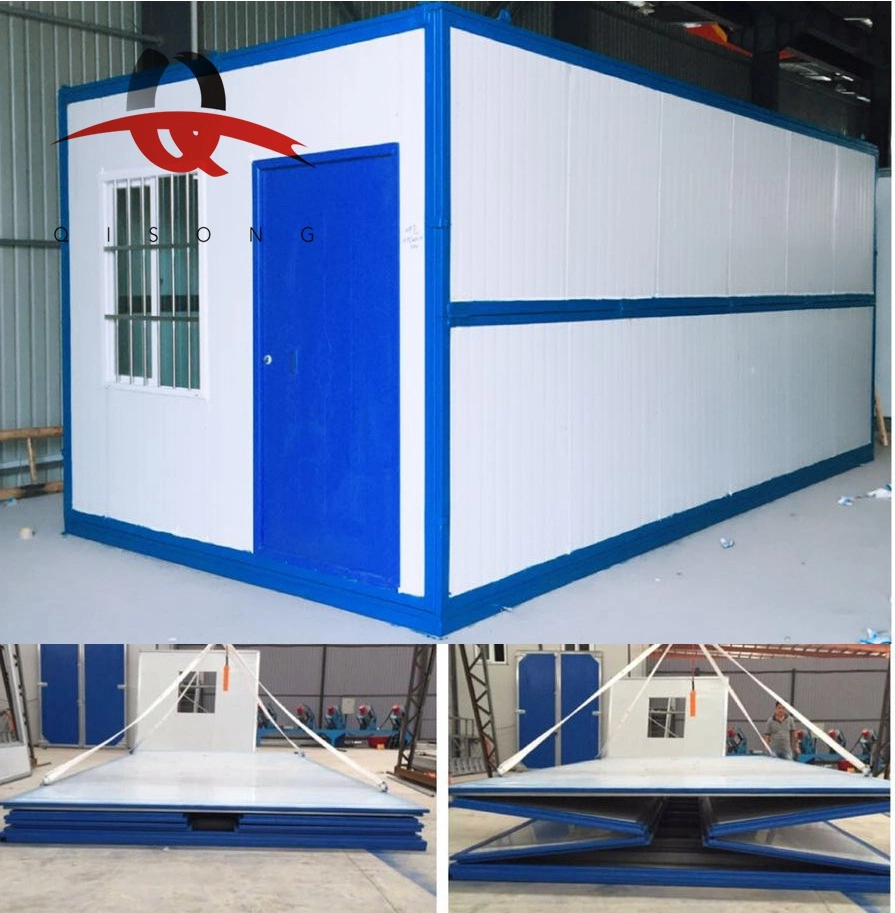 Qisong Prefab 20FT Folding Container House Folding Canbin Office Dormitory Shop Hospital School